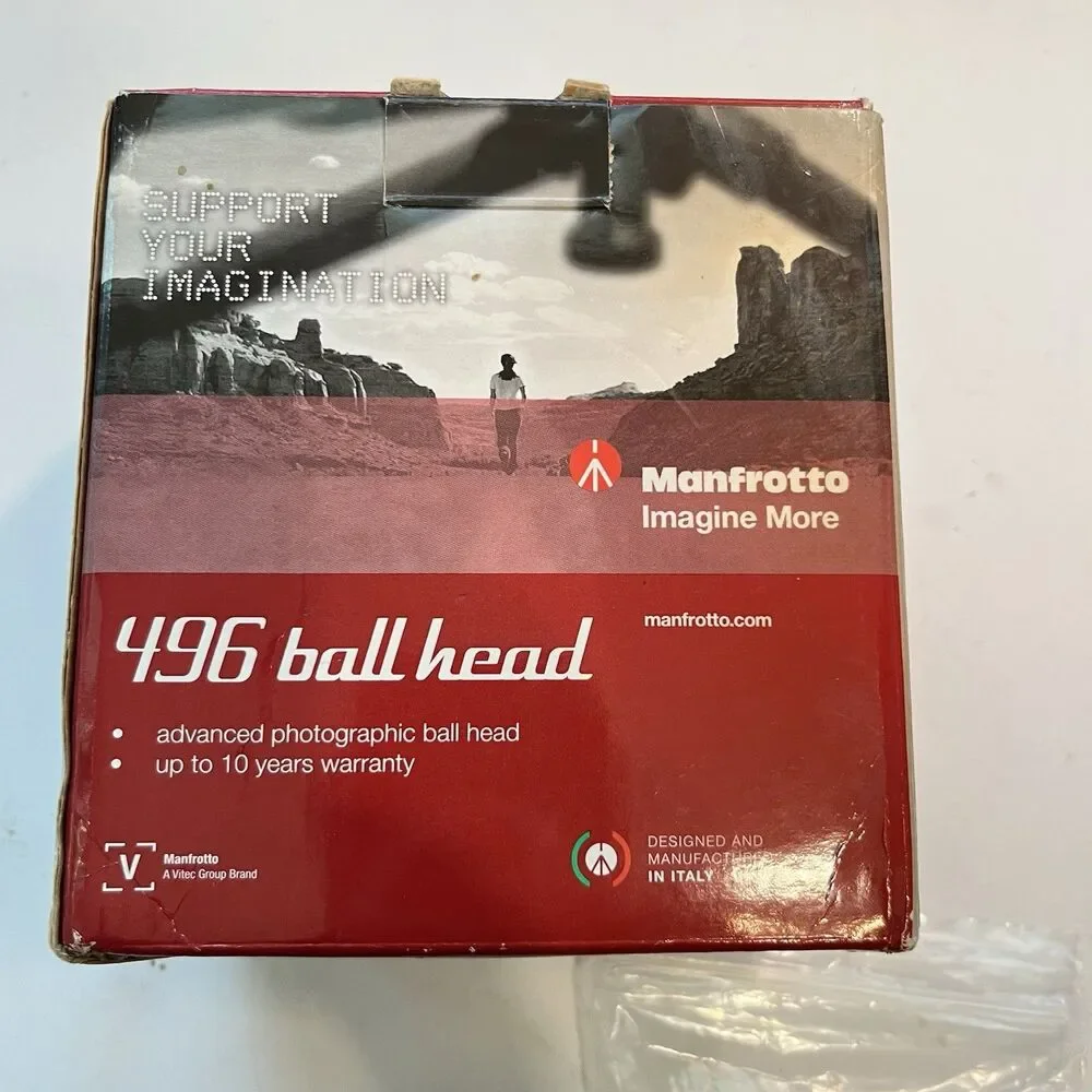 Manfrotto 496 Center Ball Head with Quick Release With Box